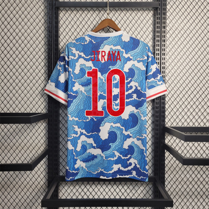 Fans Version 2022 Japan JIRAYA 10 Special Edition Blue Soccer Jersey