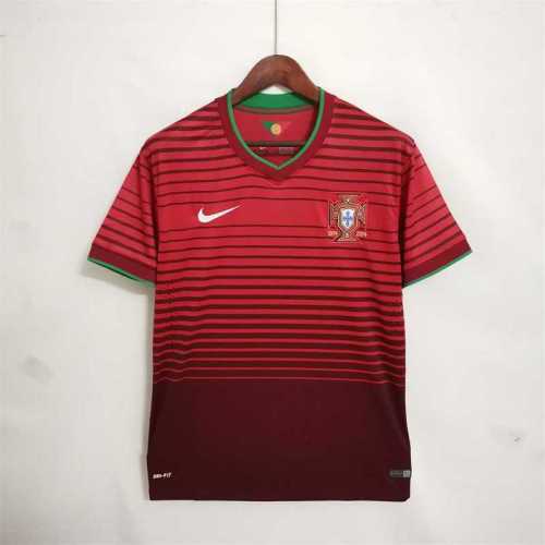 Retro Jersey 2014 Portugal Home Soccer Jersey Vintage Football Shirt