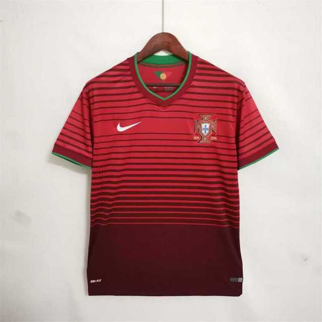 Retro Jersey 2014 Portugal Home Soccer Jersey Vintage Football Shirt