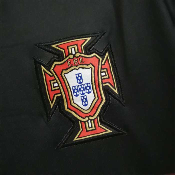 Retro Jersey 2015-2016 Portugal Away Black Soccer Jersey Vintage Football Shirt