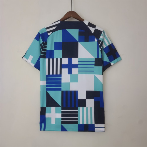 Fans Version 2023 Portugal Blue Soccer Training Jersey