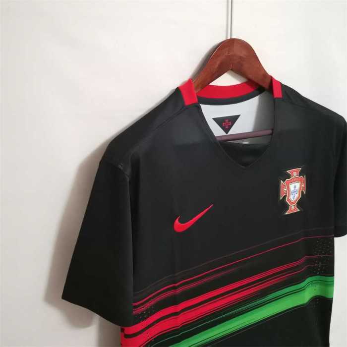 Retro Jersey 2015-2016 Portugal Away Black Soccer Jersey Vintage Football Shirt