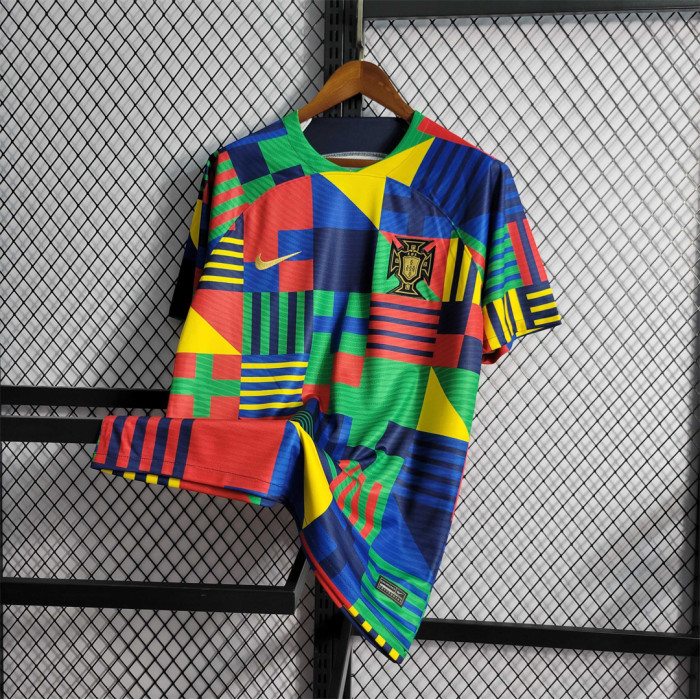 Fans Version 2023 Portugal Colorful Soccer Jersey