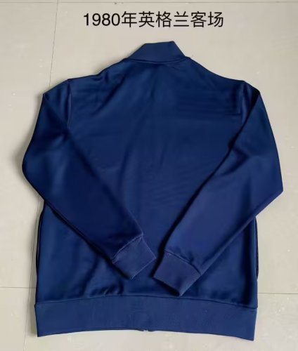 Retro Jersey 1980 England Dark Blue Soccer Jacket