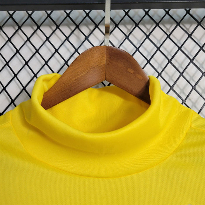 Retro Jersey 2014-2015 Corinthians Yellow Goalkeeper Soccer Jersey