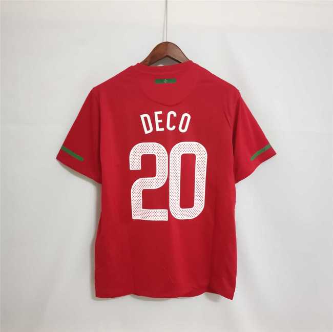 Retro Jersey 2010 Portugal DECO 20 Home Soccer Jersey Vintage Football Shirt