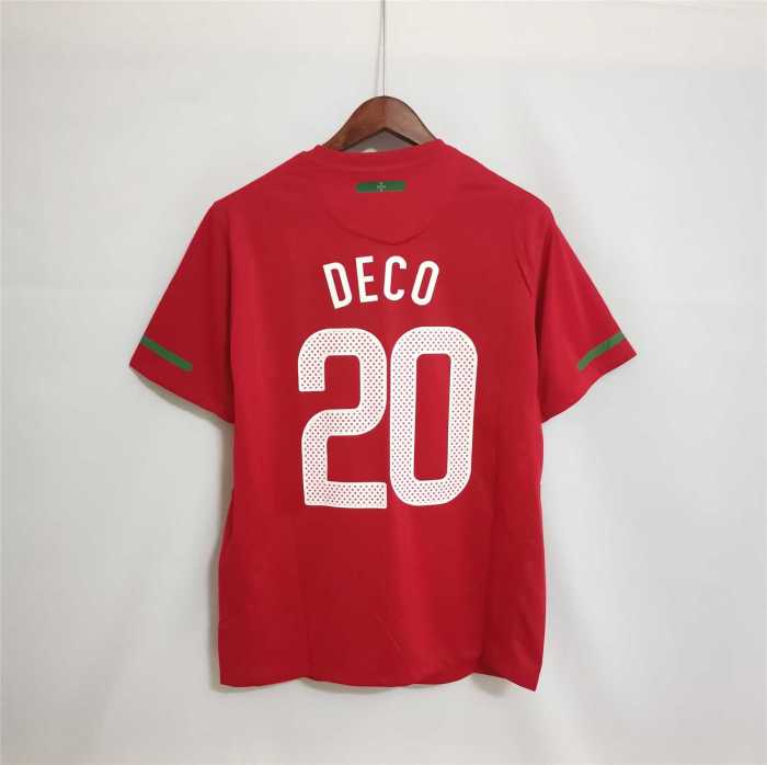 Retro Jersey 2010 Portugal DECO 20 Home Soccer Jersey Vintage Football Shirt