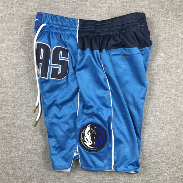 with Pocket Dallas Mavericks NBA Shorts Blue/Black Basketball Shorts