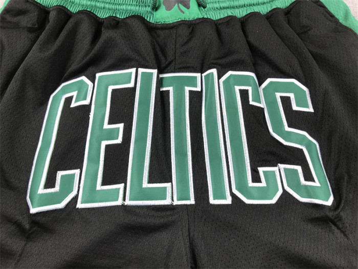 with Pocket 2023 Boston Celtics NBA Shorts Black Basketball Shorts