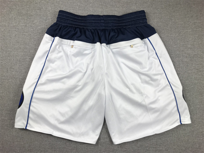 with Pocket Dallas Mavericks NBA Shorts White/Black Basketball Shorts