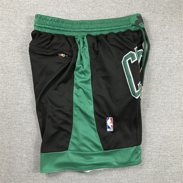 with Pocket 2023 Boston Celtics NBA Shorts Black Basketball Shorts