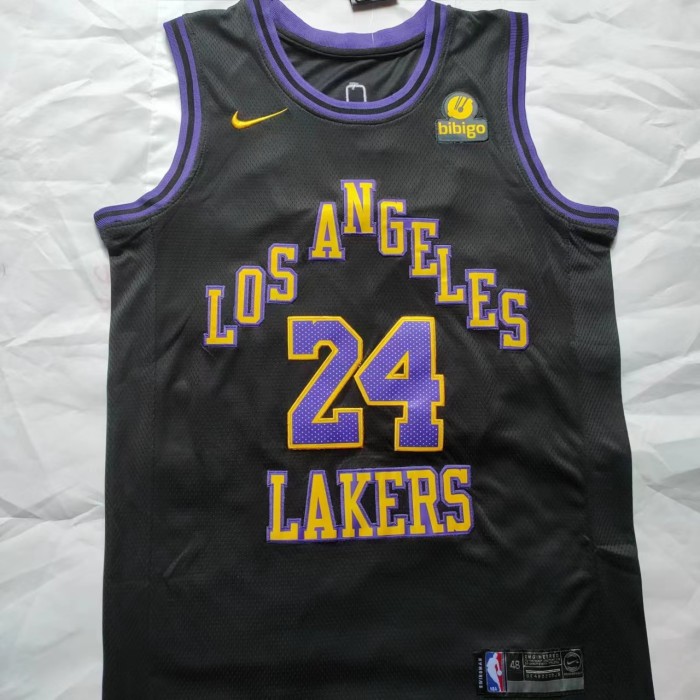 Los Angeles Lakers 24 KOBE BRYANT Black/Purple NBA Jersey Basketball Shirt