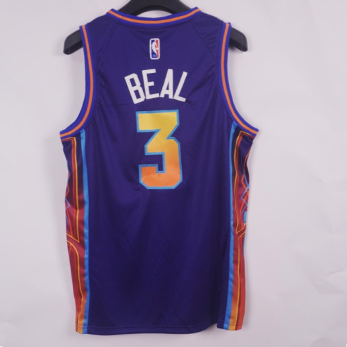 2024 City Edition Phoenix Suns 3 BEAL Purple NBA Jersey Basketball Shirt