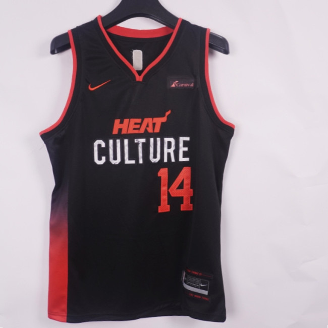 2024 City Edition Miami Heat 14 HERRO Black NBA Jersey Basketball Shirt
