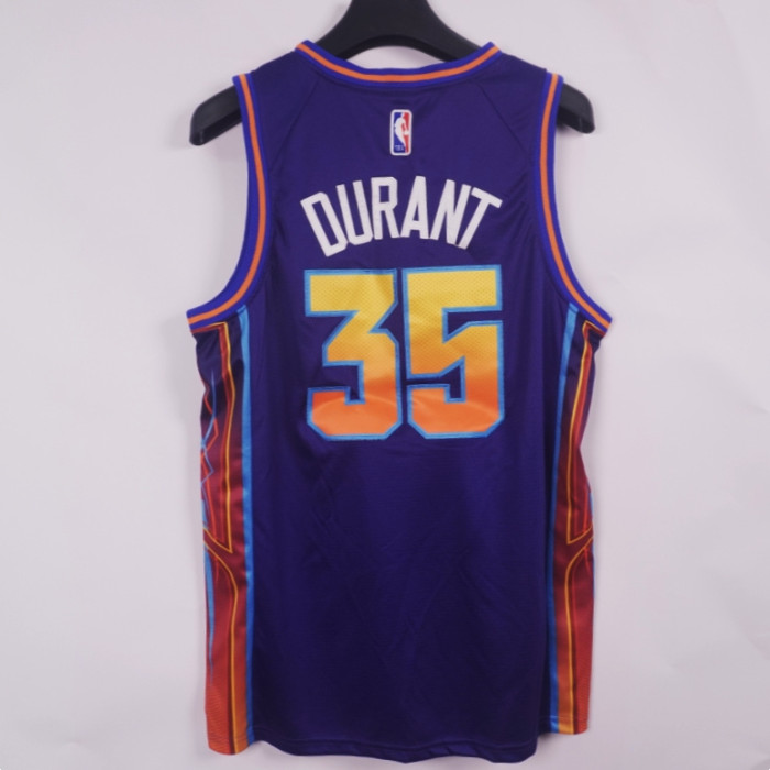 2024 City Edition Phoenix Suns 35 DURANT Purple NBA Jersey Basketball Shirt