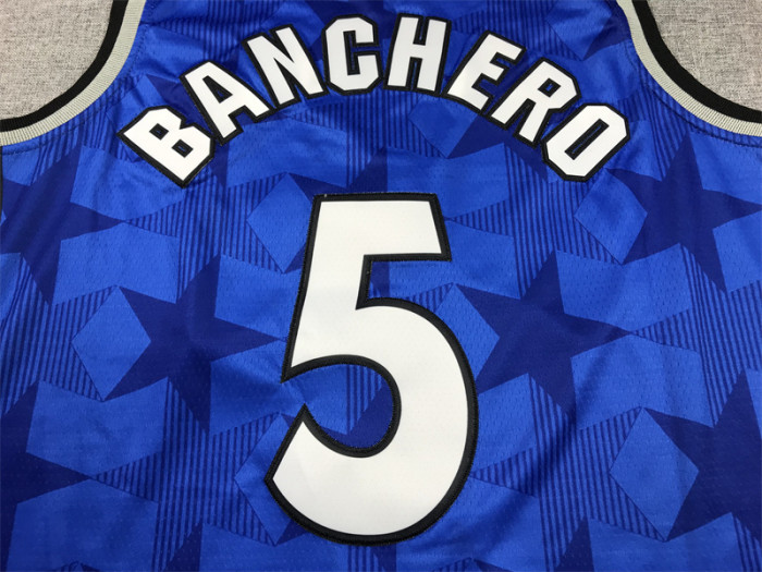 Orlando Magic 5 BANCHERO Blue NBA Jersey Basketball Shirt