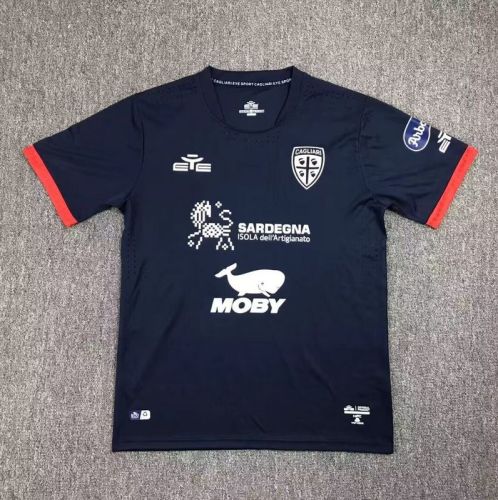Fan Version 2023-2024 Cagliari Calcio Third Away Dark Blue Soccer Jersey