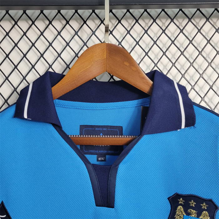 Retro Jersey 2001-2002 Manchester City Home Soccer Jersey Vintage Football Shirt