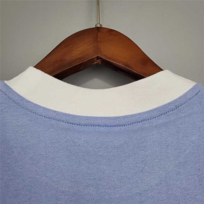 Retro Jersey 1972 Manchester City Home Soccer Jersey Vintage Football Shirt