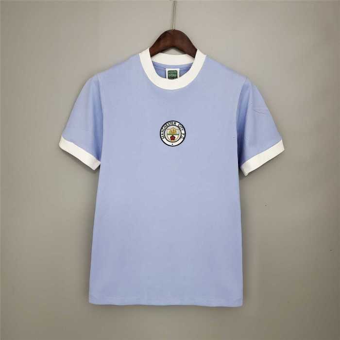 Retro Jersey 1972 Manchester City Home Soccer Jersey Vintage Football Shirt