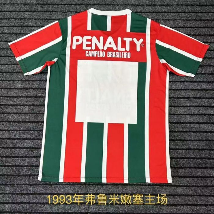 Fluminense Camiseta de Futbol Retro Jersey 1993 Fluminense Home Vintage Soccer Jersey