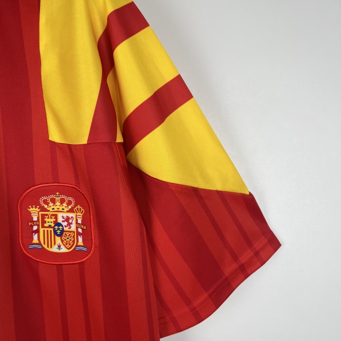 Retro Jersey 1992-1994 Spain Home Soccer Jersey Vintage Football Shirt