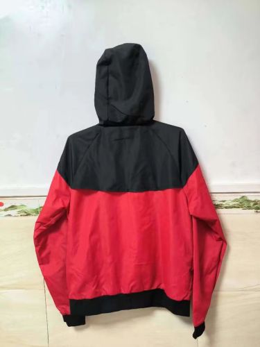 2023-2024 AC Milan Black/Red Soccer Windbreaker Jacket
