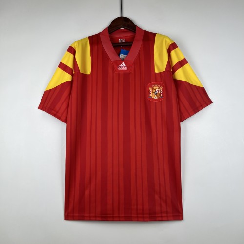 Retro Jersey 1992-1994 Spain Home Soccer Jersey Vintage Football Shirt