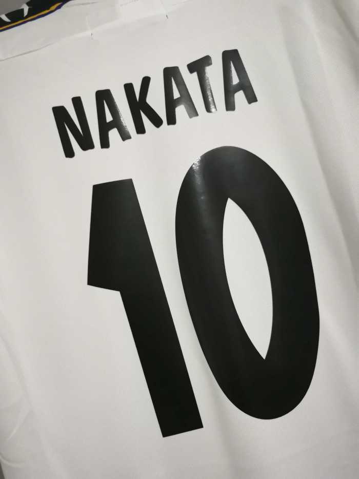 Retro Jersey 2002-2003 Parma 10 NAKATA Away White Soccer Jersey Vintage Football Shirt