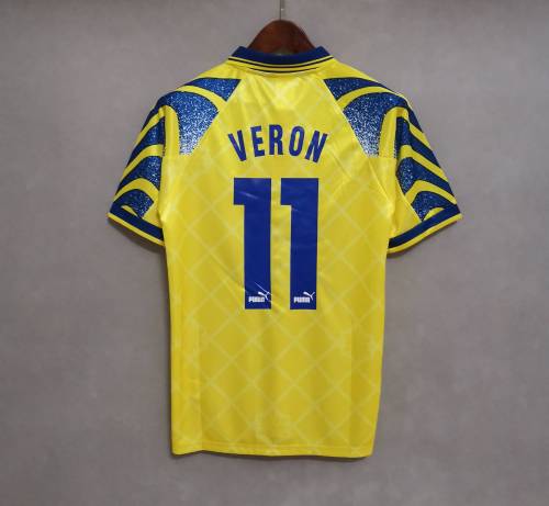 Retro Jersey 1995-1997 Parma VERON 10 Yellow Soccer Jersey Vintage Football Shirt