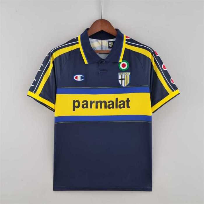 Retro Jersey 1999-2000 Parma Away Black Soccer Jersey Vintage Football Shirt