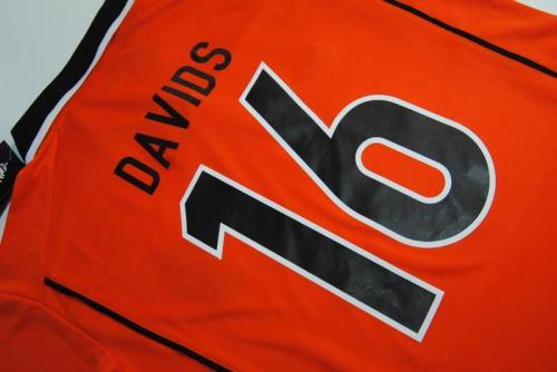 Retro Jersey 1998 Netherlands DAVIDS 16 Home Soccer Jersey Vintage Holland Football Shirt