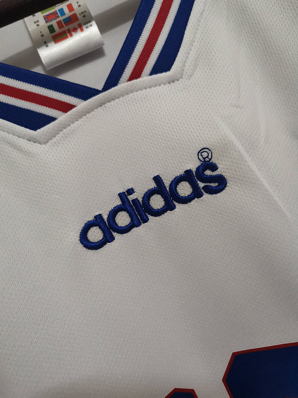 Retro Jersey 1996 France ZIDANE 10 Away White Soccer Jersey