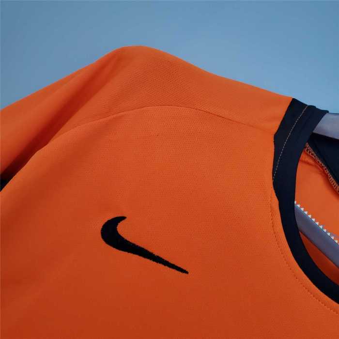 Retro Jersey 2002 Netherlands Home Soccer Jersey Vintage Holland Football Shirt