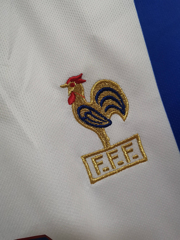 Retro Jersey 1996 France ZIDANE 10 Away White Soccer Jersey