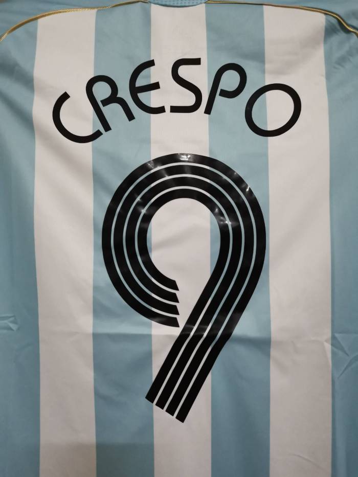 Retro Jersey Argentina 2006 CRESPO 9 Home Soccer Jersey Vintage Football Shirt