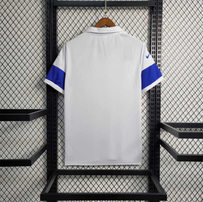 Retro Brasil Camisetas de Futbol Brazil 2004 FIFA 100 Years Anniversary White Soccer Jersey