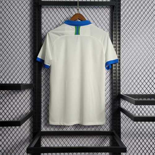 Retro Jersey 2019 Brazil Away White Soccer Jersey Vintage Brasil Camisetas de Futbol
