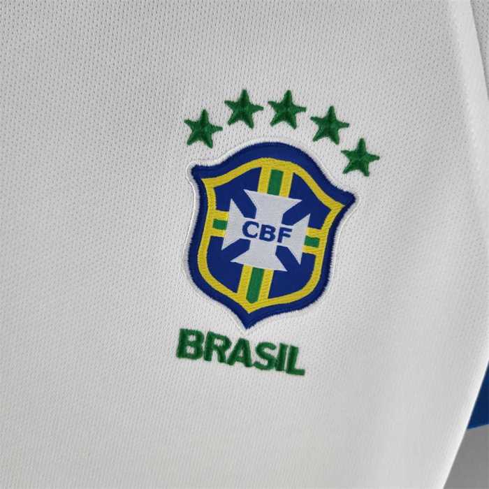 Retro Jersey Women 2019 Brazil Away White Soccer Jersey Girl Vintage Brasil Camisetas de Futbol