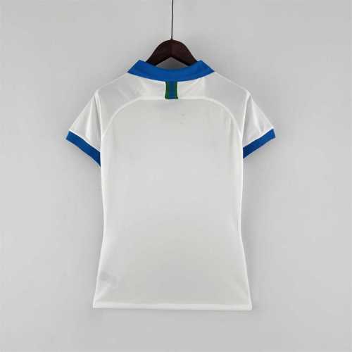 Retro Jersey Women 2019 Brazil Away White Soccer Jersey Girl Vintage Brasil Camisetas de Futbol