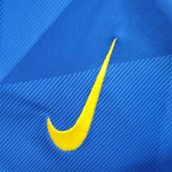 Retro Jersey 2018 Brazil Away Blue Soccer Jersey Vintage Brasil Camisetas de Futbol