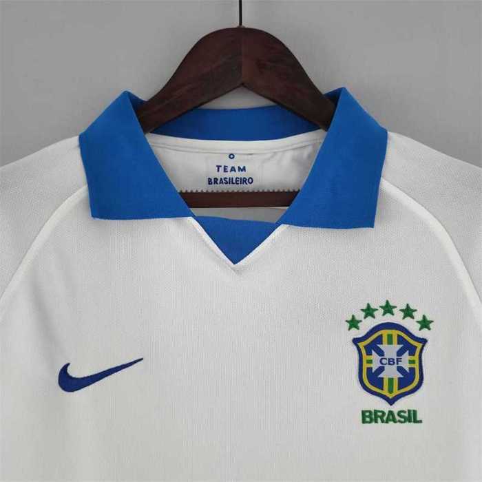 Retro Jersey Women 2019 Brazil Away White Soccer Jersey Girl Vintage Brasil Camisetas de Futbol