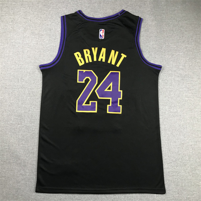2024 City Edition Los Angeles Lakers 24 KOBE BRYANT Black NBA Jersey Basketball Shirt