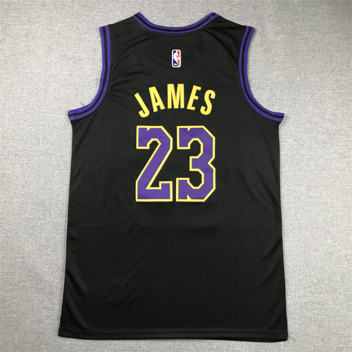 2024 City Edition Los Angeles Lakers 23 JAMES Black NBA Jersey Basketball Shirt
