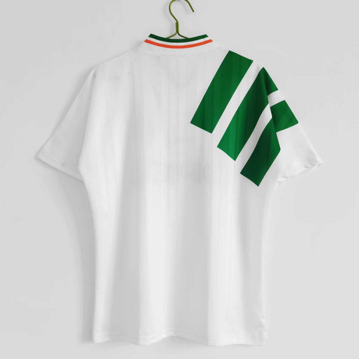 Retro Jersey 1992-1994 Ireland Away White Soccer Jersey