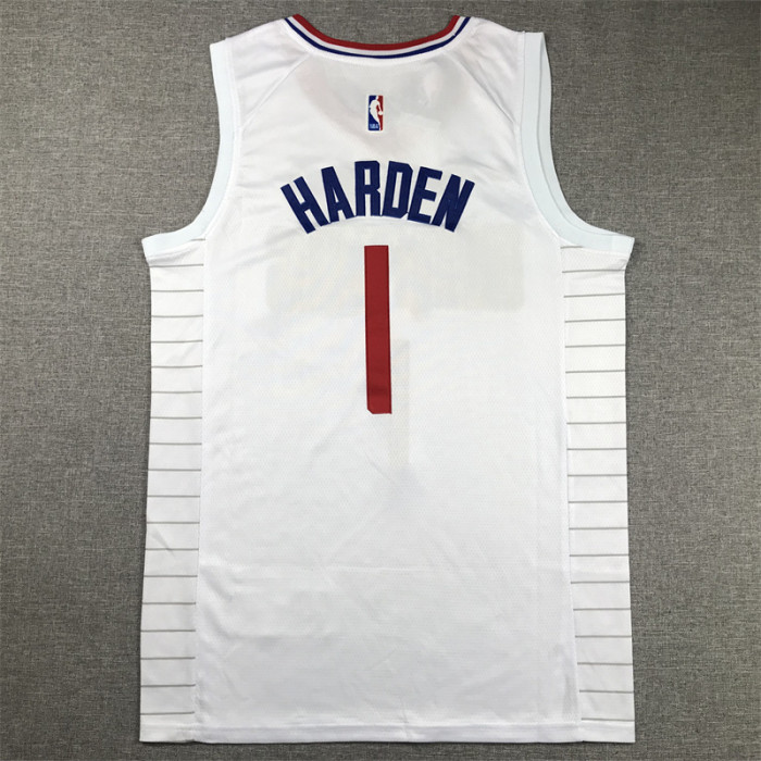 Los Angeles Clippers 1 HARDEN White NBA Jersey Basketball Shirt