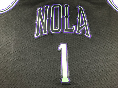 2024 City Edition New Orleans Pelicans 1 WILLIAMSON Black NBA Jersey Basketball Shirt