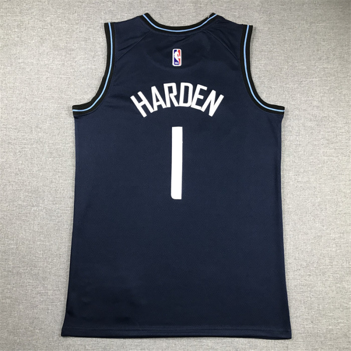 2024 City Edition Los Angeles Clippers 1 HARDEN Dark Blue NBA Jersey Basketball Shirt
