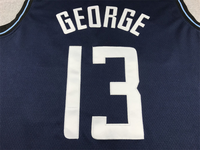 2024 City Edition Los Angeles Clippers 13 GEORGE Dark Blue NBA Jersey Basketball Shirt