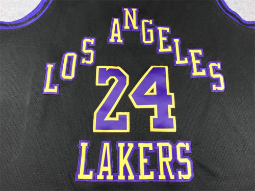 2024 City Edition Los Angeles Lakers 24 KOBE BRYANT Black NBA Jersey Basketball Shirt